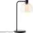 Brilliant Tischlampe Casto Glas Metall Schwarz Beige | 190mm - Geeignet für 1x E27