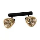 Eglo Deckenleuchte Keelby Stahl Schwarz | IP20 - Geeignet für 2x E14 