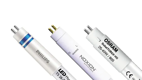 T5 LED-R&ouml;hren von verschiedenen Marken